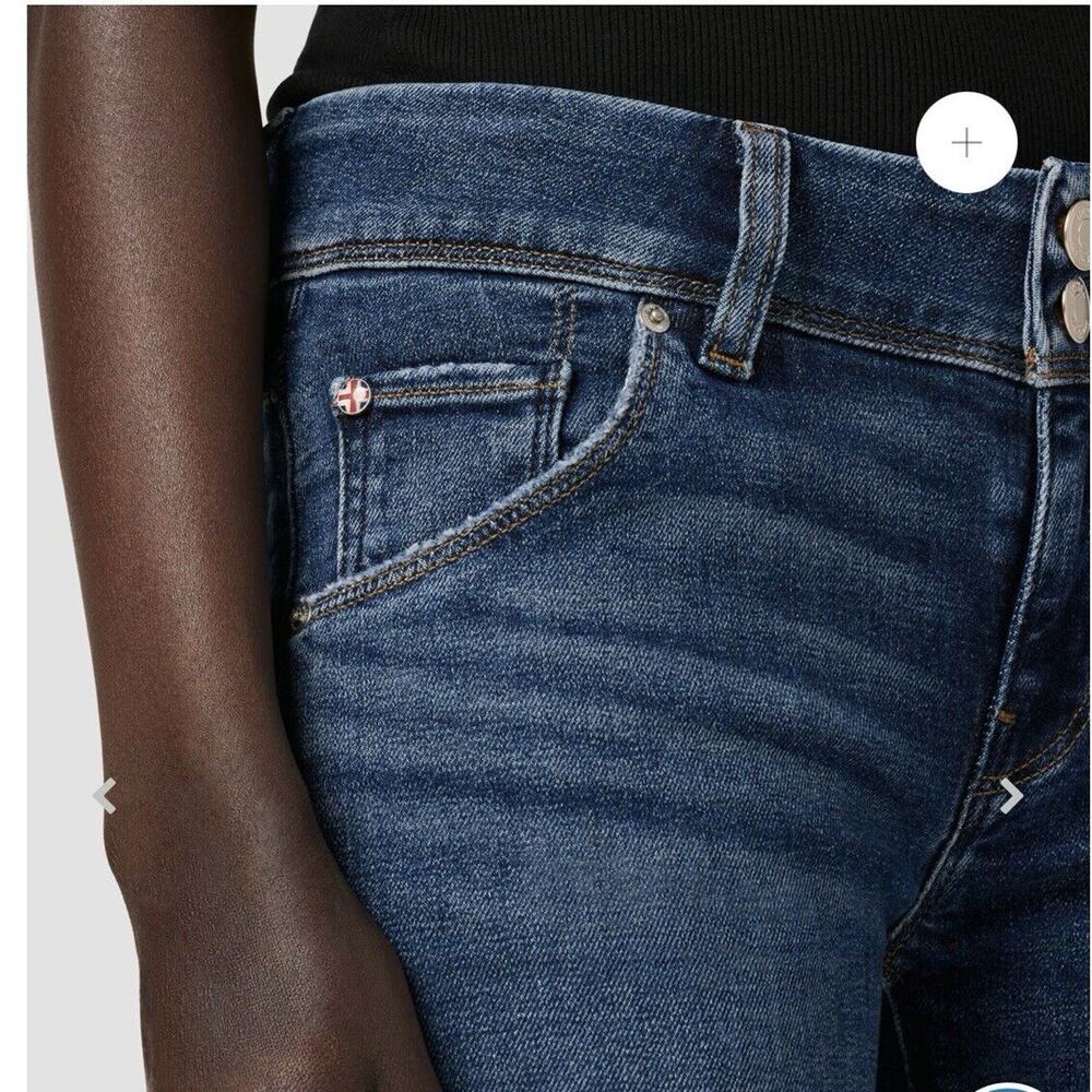 HUDSON Beth Mid-Rise Baby Bootcut Jean Womens Size 24 Medium Denim Blue - Picture 8 of 11